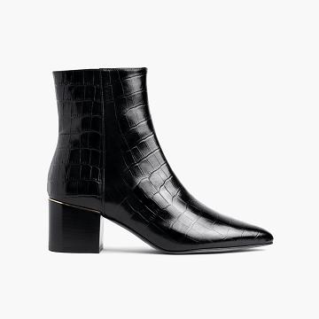 Wysokie Obcasy Damskie Thursday Boots Boots Luna Skórzane Czarne | PL362GSO