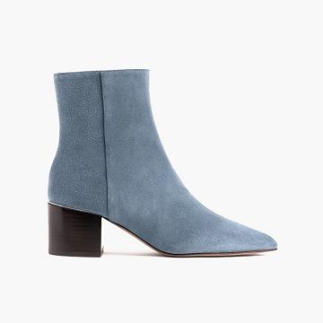 Wysokie Obcasy Damskie Thursday Boots Boots Luna Zamszowe Niebieskie | PL413HAP